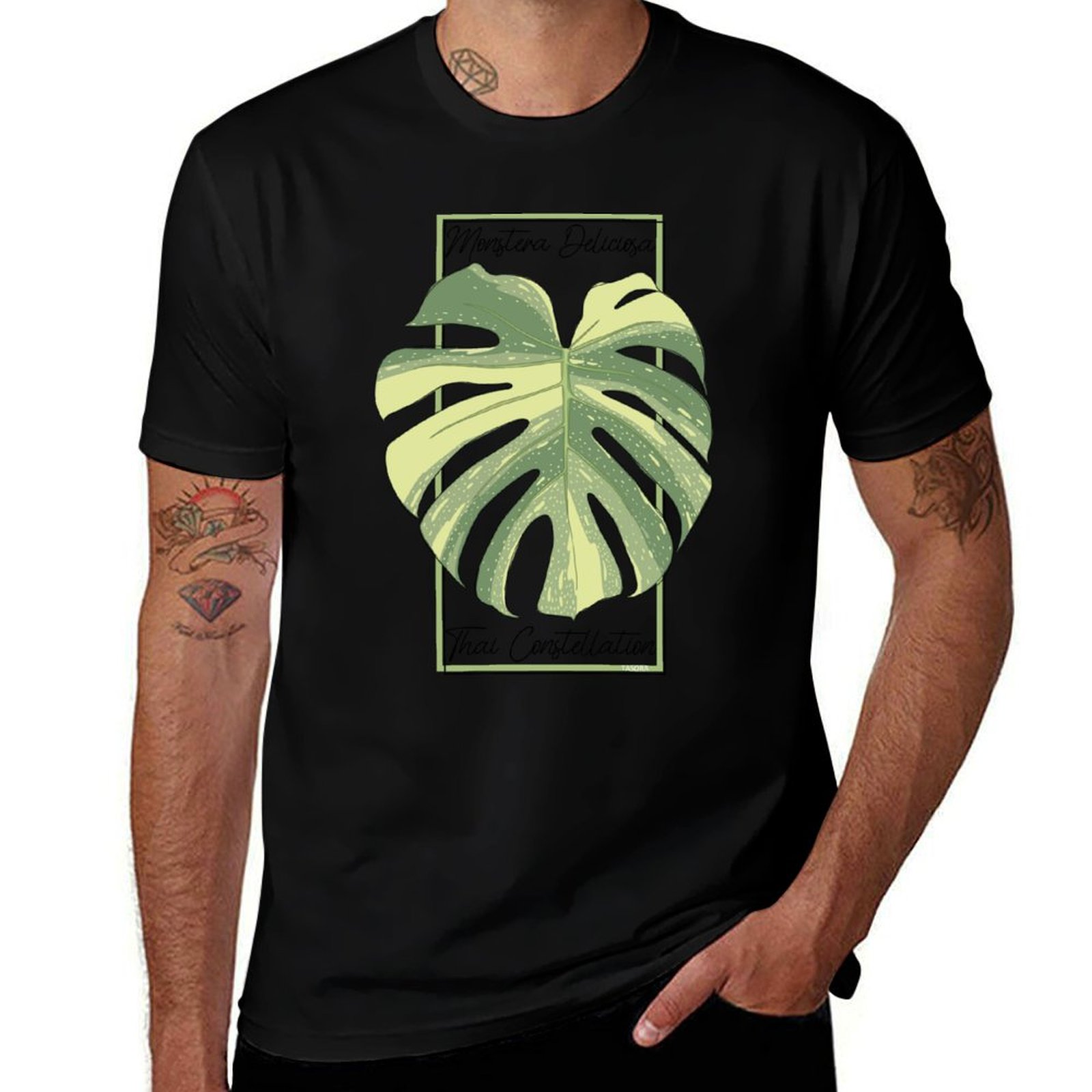 Monstera Thai Constellation - T-shirt Monstera Thai Constellation Botanical Stamp