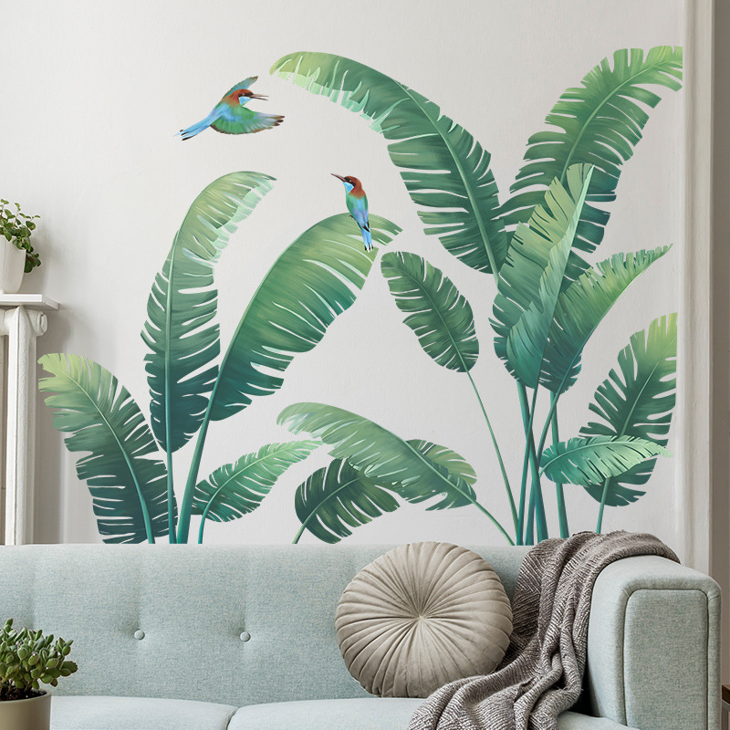 Monstera Thai Constellation - Pianta tropicale Foglia di banana Adesivi