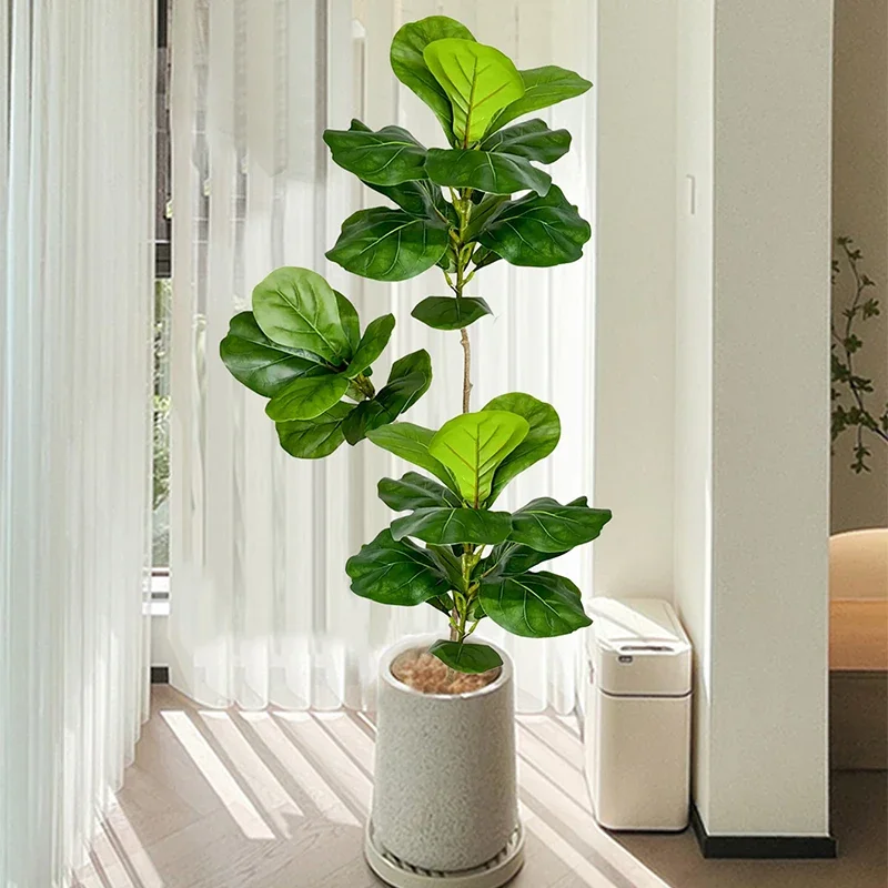 Rubber Plant Ficus - Albero di Ficus Artificiale Grande 2-4.9FT,