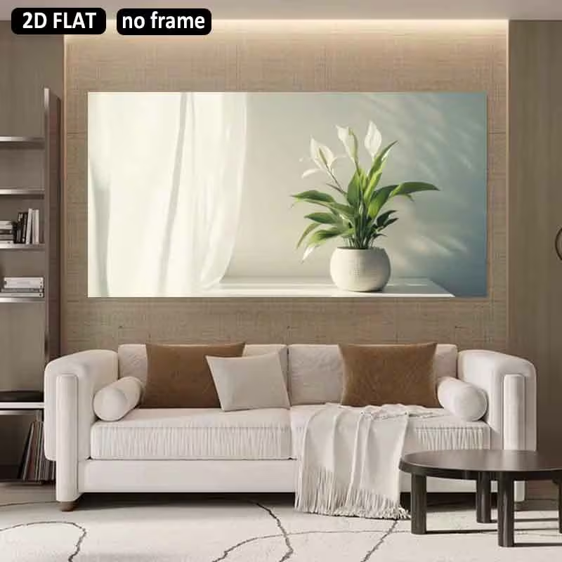 (1 Pezzo Senza Cornice) Stampa - Peace Lily White recensione e prezzo